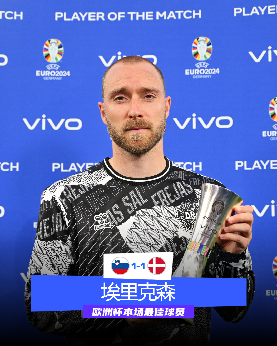 欧洲杯再度书写童话：1100天后埃里克森续写绿茵